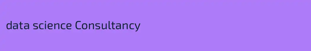 data science Consultancy